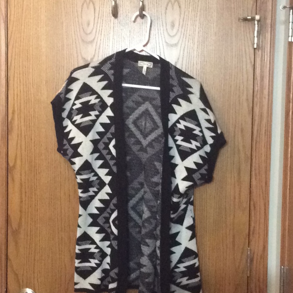 Aztec printed cardigan